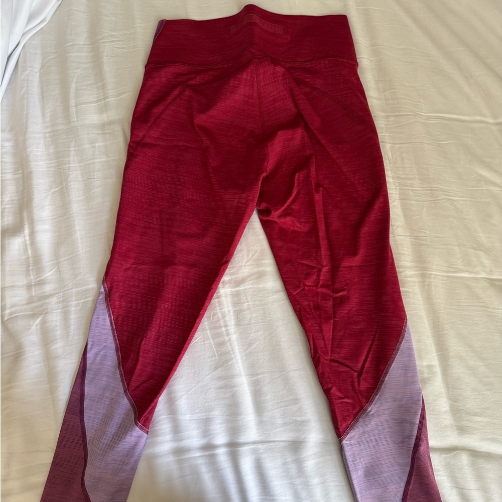 Outdoor Voices Pink and Red Leggings